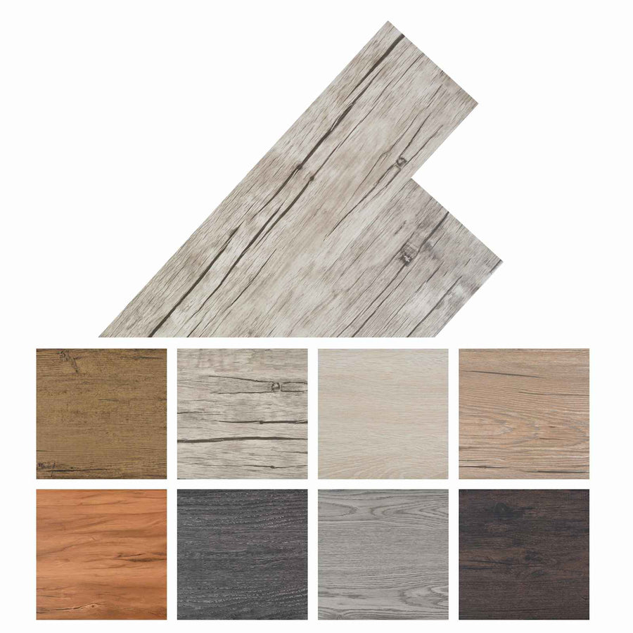 Zelfklevende PVC Vloerplanken 30,5 x 61 cm 28 pcs PVC