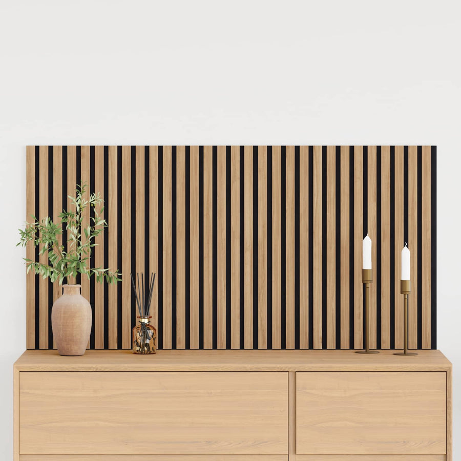 Wandpanelen 2 pcs Naturel 60,5 x 60 cm
