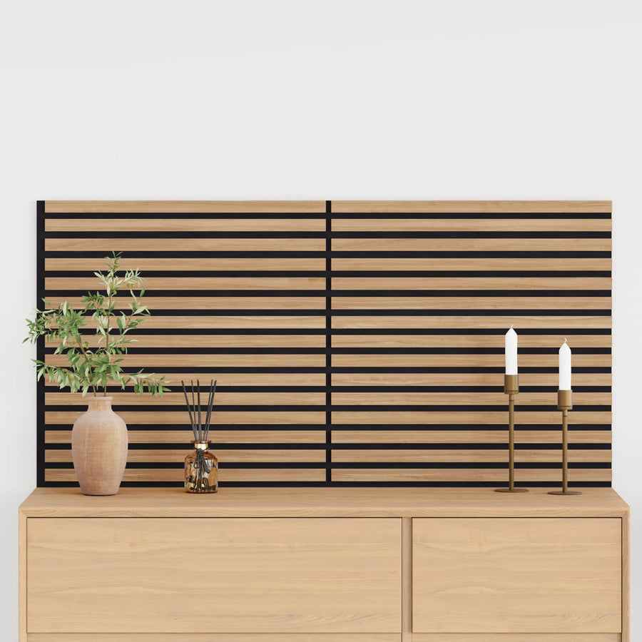 Wandpanelen 2 pcs Naturel 60,5 x 60 cm