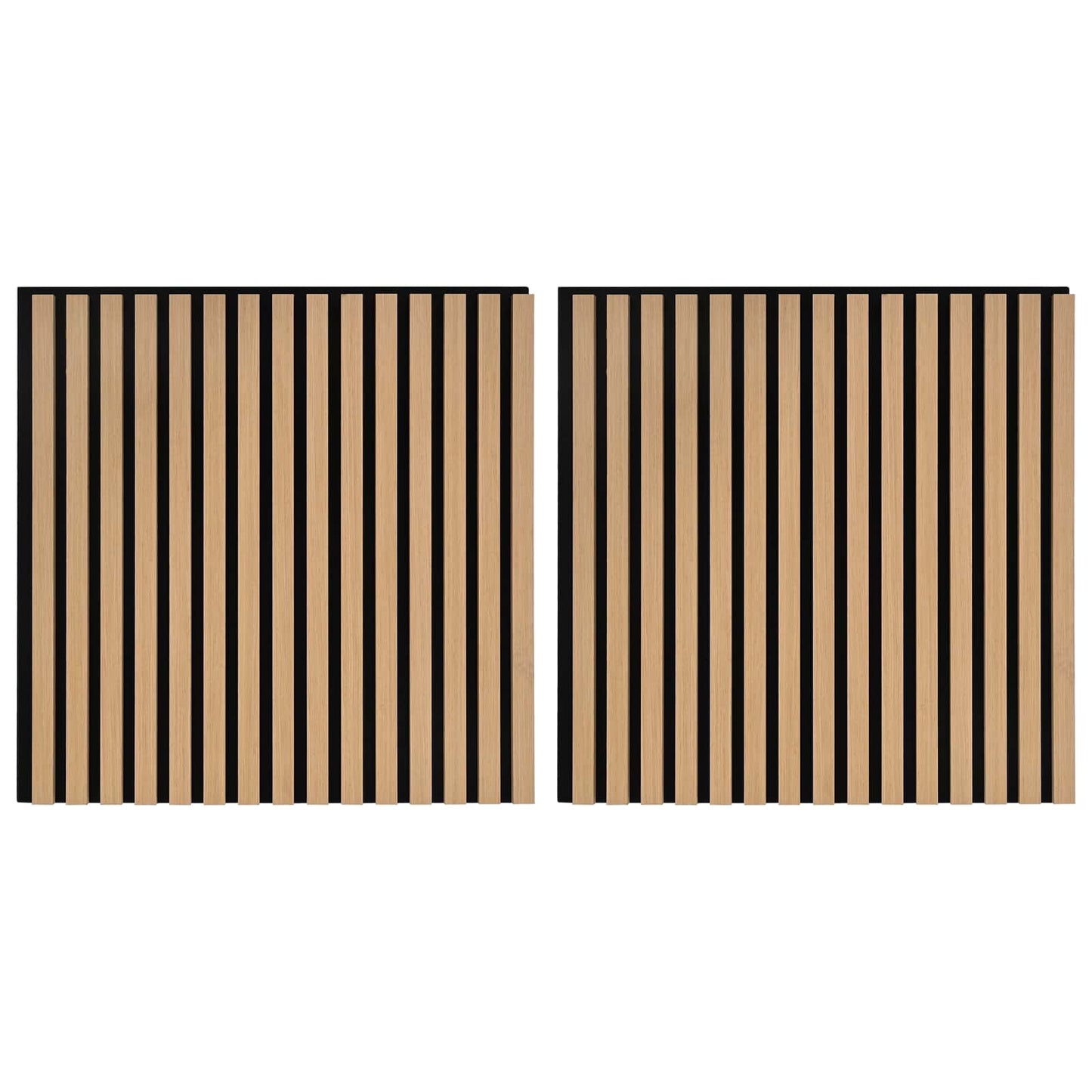 Wandpanelen 2 pcs Naturel 60,5 x 60 cm