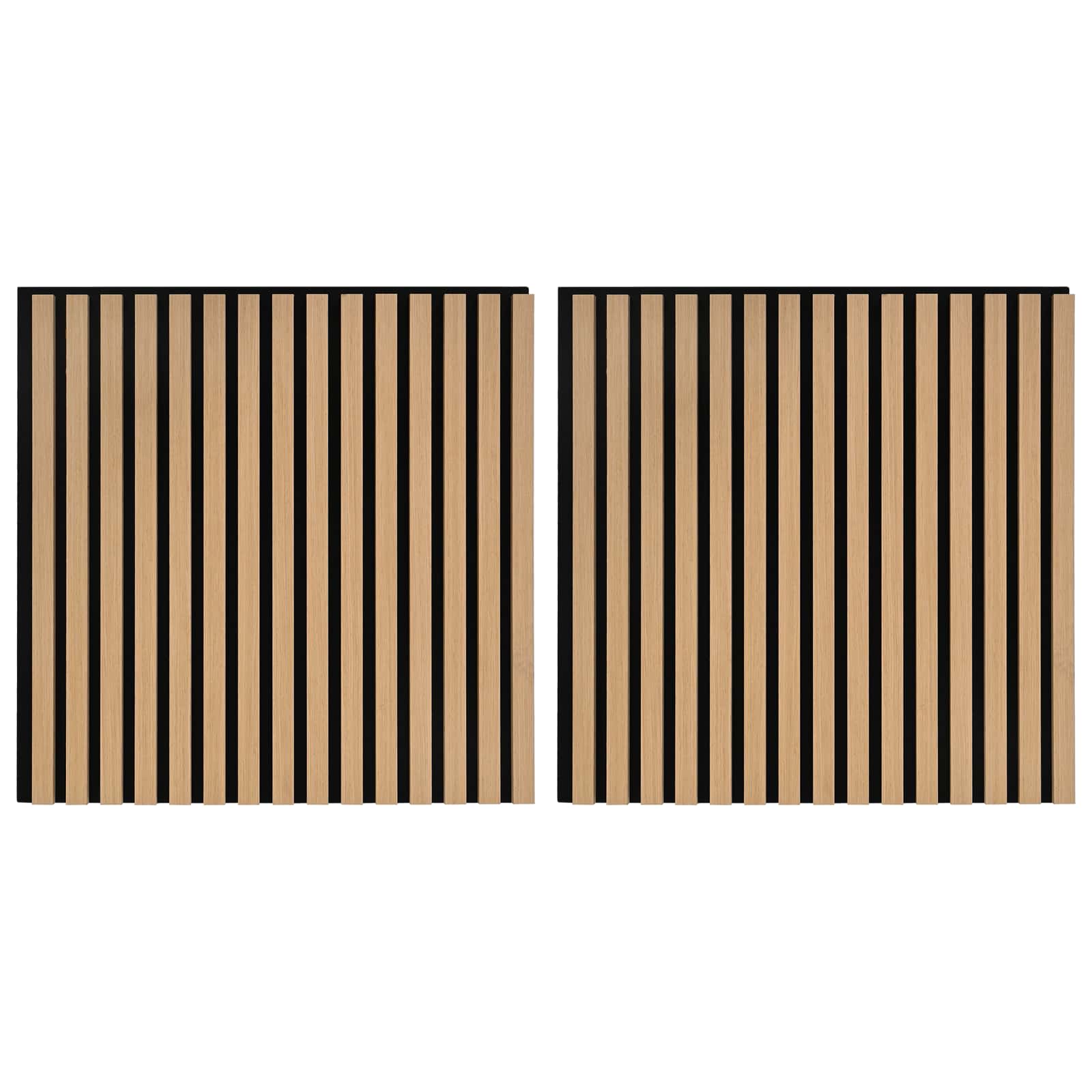 Wandpanelen 2 pcs Naturel 60,5 x 60 cm