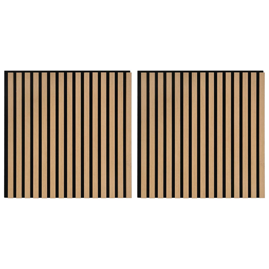 Wandpanelen 2 pcs Naturel 60,5 x 60 cm