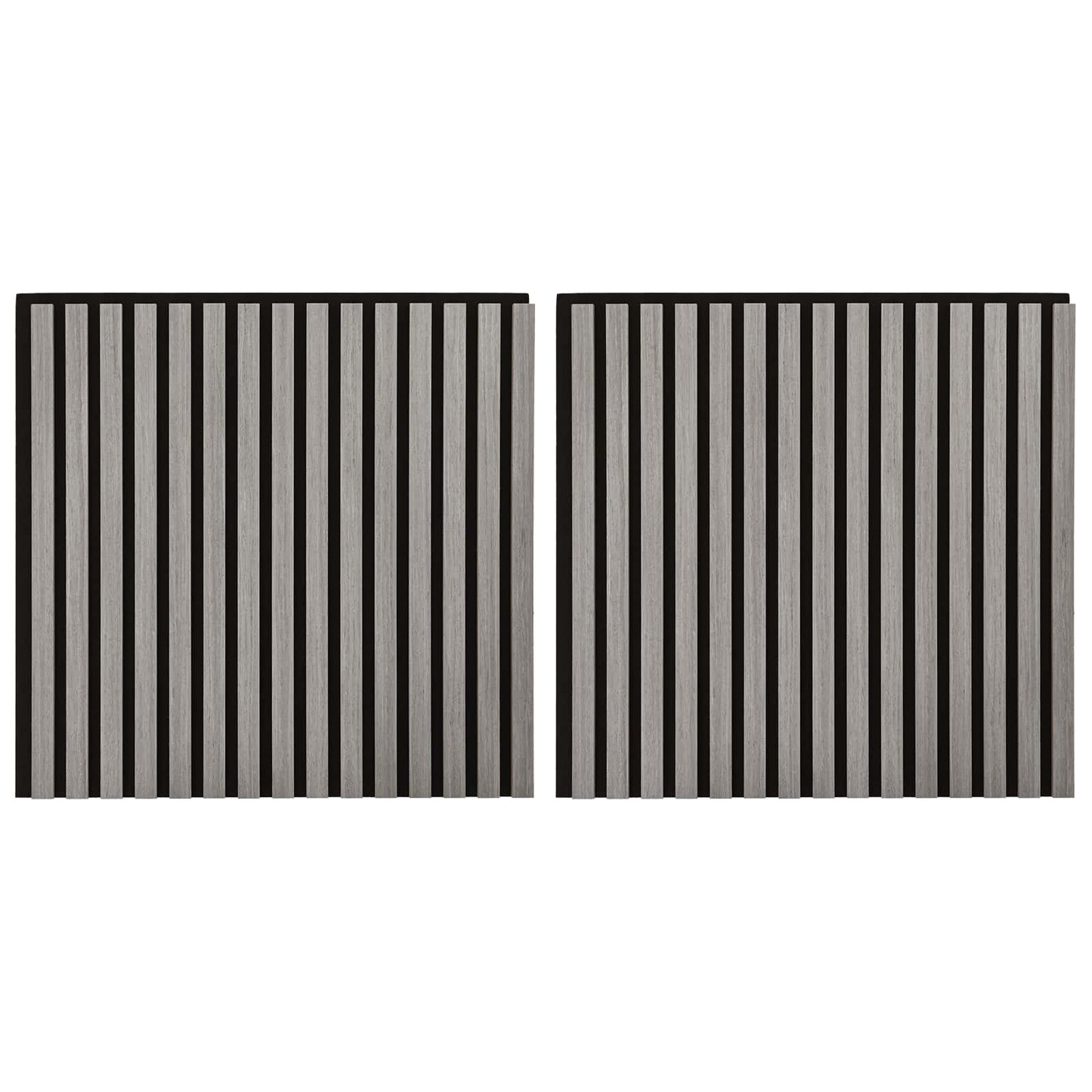 Wandpanelen 2 pcs Grijs 60,5 x 60 cm