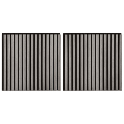 Wandpanelen 2 pcs Grijs 60,5 x 60 cm