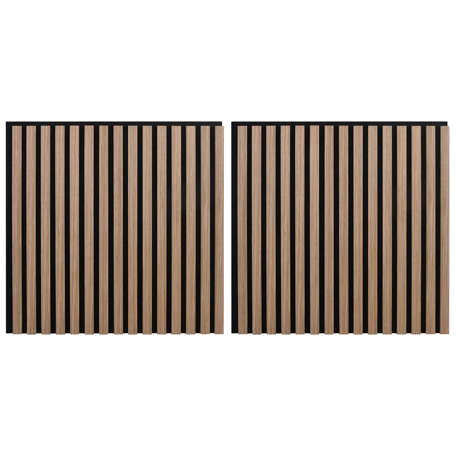 Wandpanelen 2 pcs Bruin 60,5 x 60 cm