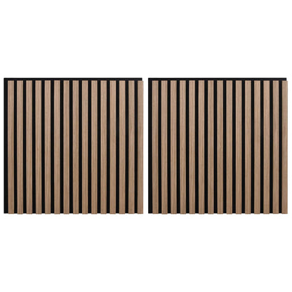 Wandpanelen 2 pcs Bruin 60,5 x 60 cm