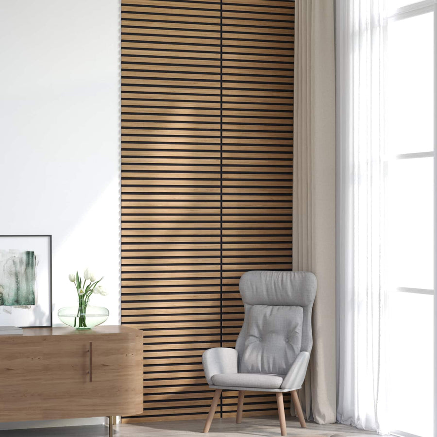 Wandpanelen 8 pcs Naturel 60,5 x 60 cm
