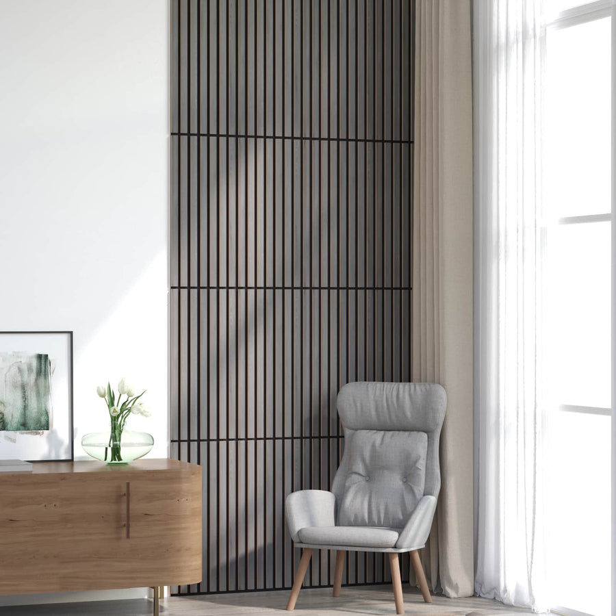 Wandpanelen 8 pcs Grijs 60,5 x 60 cm