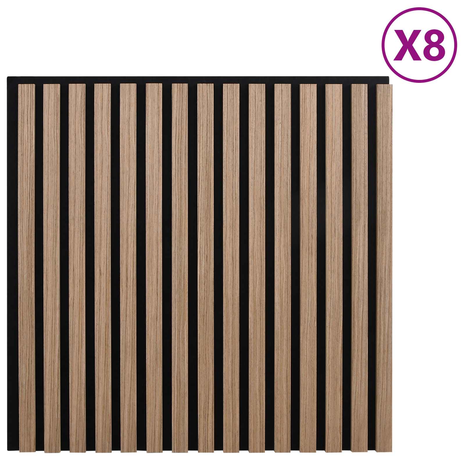Wandpanelen 8 pcs Bruin 60,5 x 60 cm