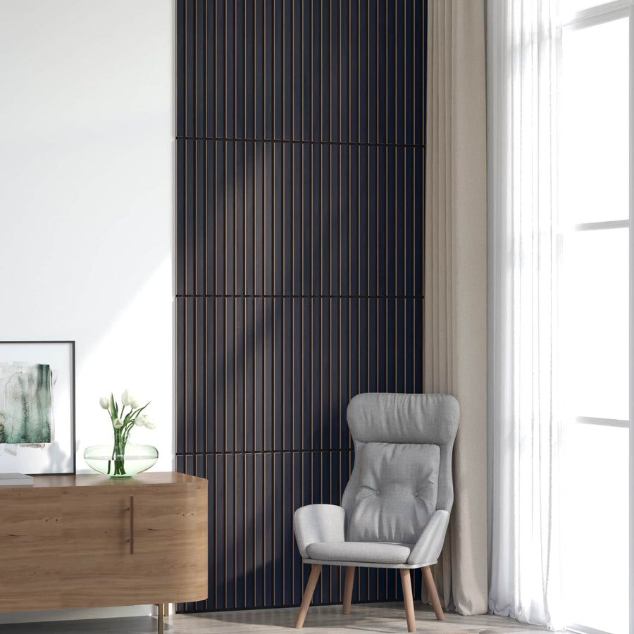 Wandpanelen 8 pcs Antracietkleurig 60,5 x 60 cm