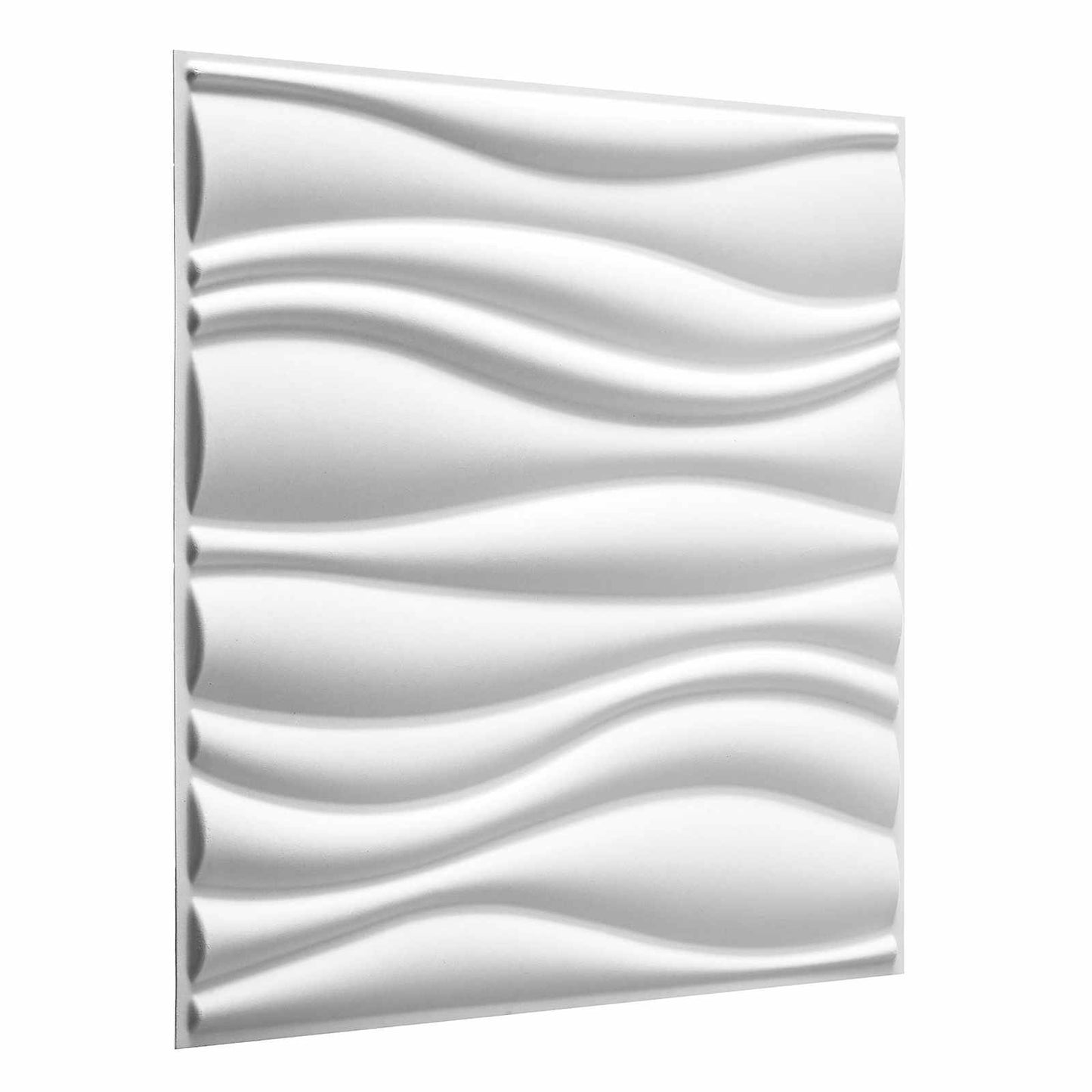 Wandpanelen 12 pcs Wit 50 x 50 cm Gevormde Natuurlijke Plantenvezel