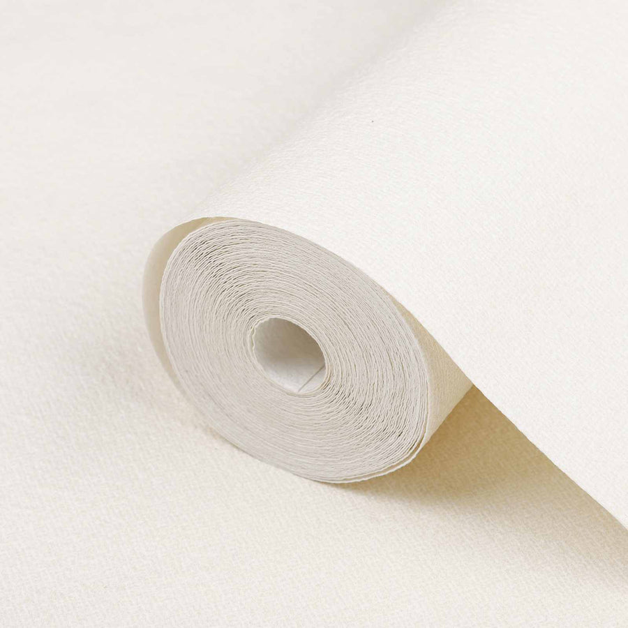 3D Vast Behang Gestreept Crèmewit 10 x 0,53 m Non-Woven Stof