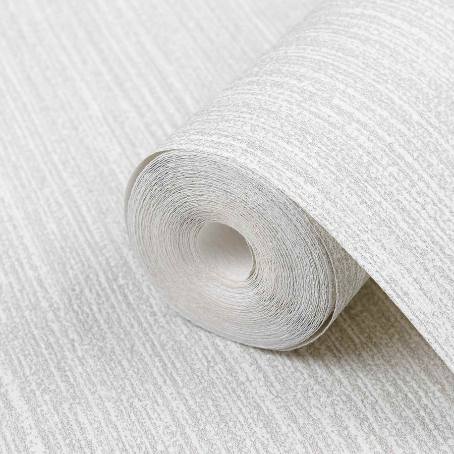 3D Vast Behang Gestreept Lichtgrijs 10 x 0,53 m Non-Woven Stof