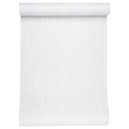3D Vast Behang Gestreept Lichtgrijs 10 x 0,53 m Non-Woven Stof