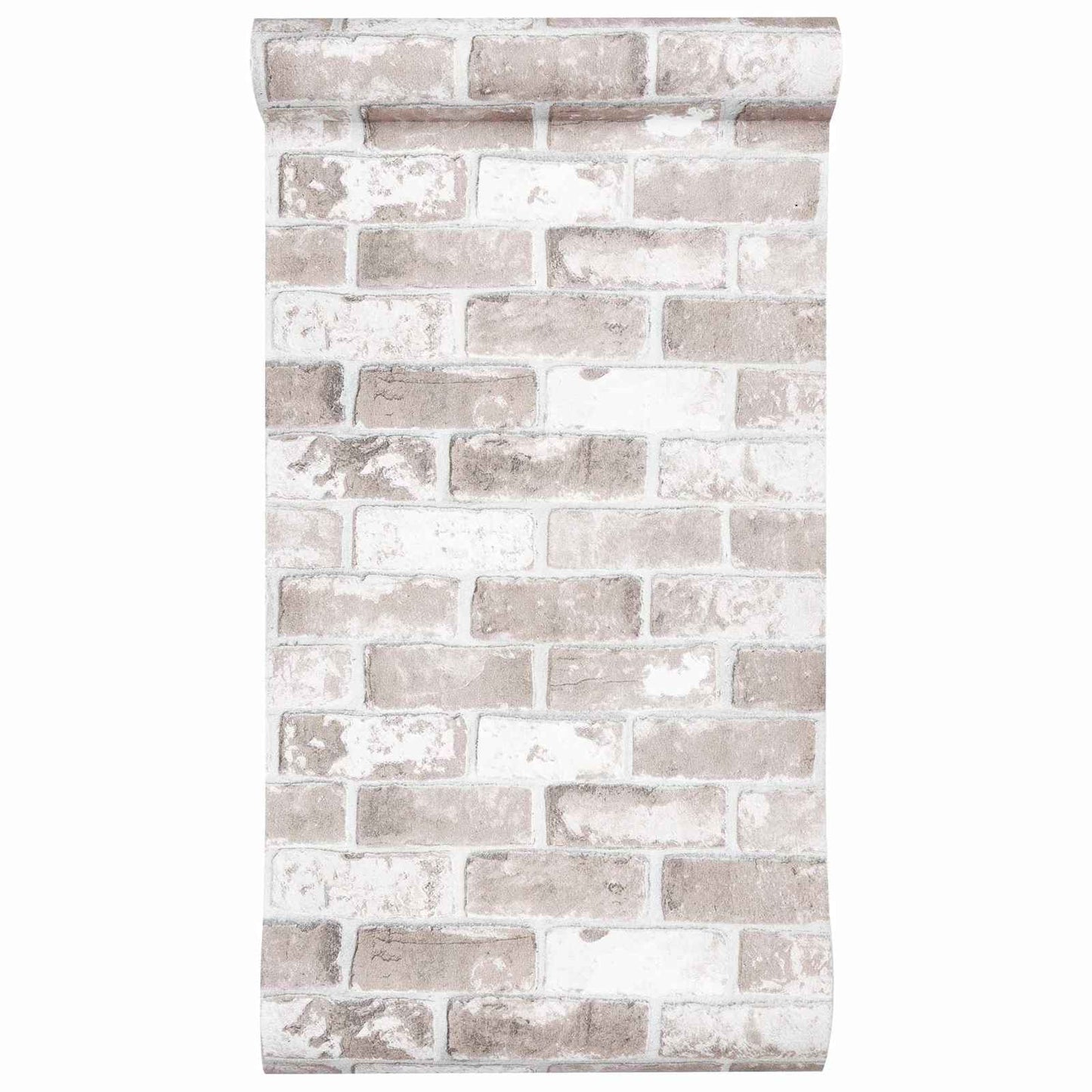 3D Vast Behang Gestreept Baksteen 10 x 0,53 m Non-Woven Stof