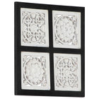 Art Decoration Black and White 40 x 40 x 1.5 cm