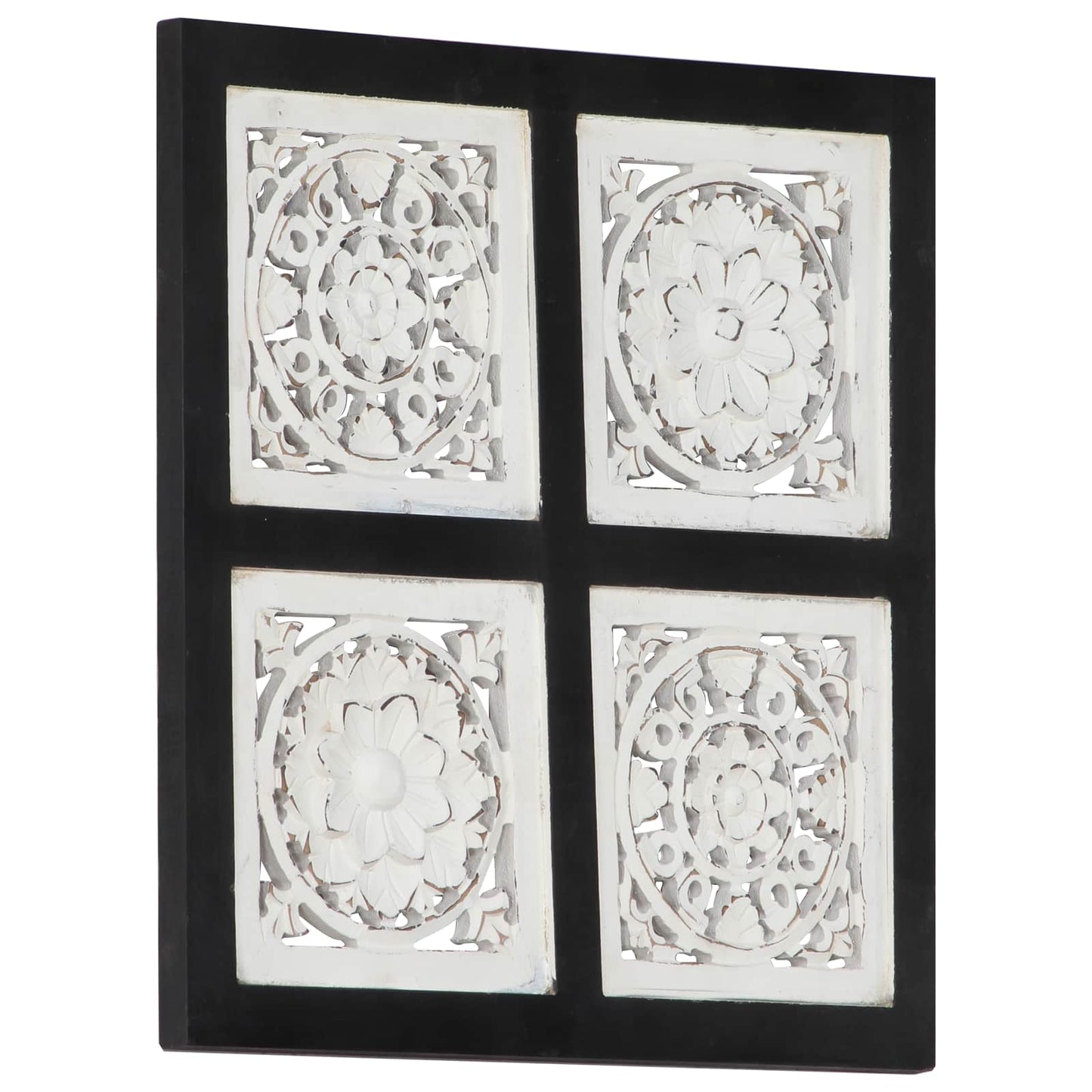 Kunst Decoratie Zwart en Wit 40 x 40 x 1,5 cm