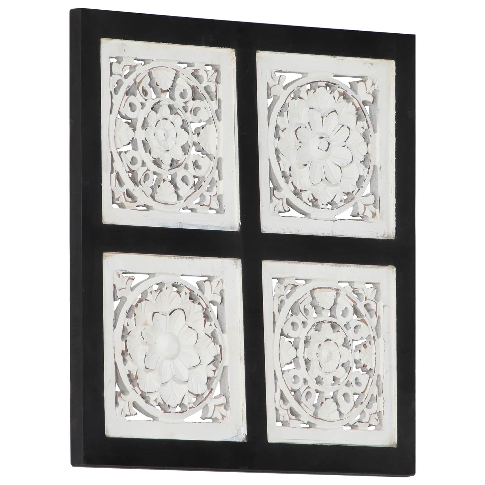 Kunst Decoratie Zwart en Wit 40 x 40 x 1,5 cm