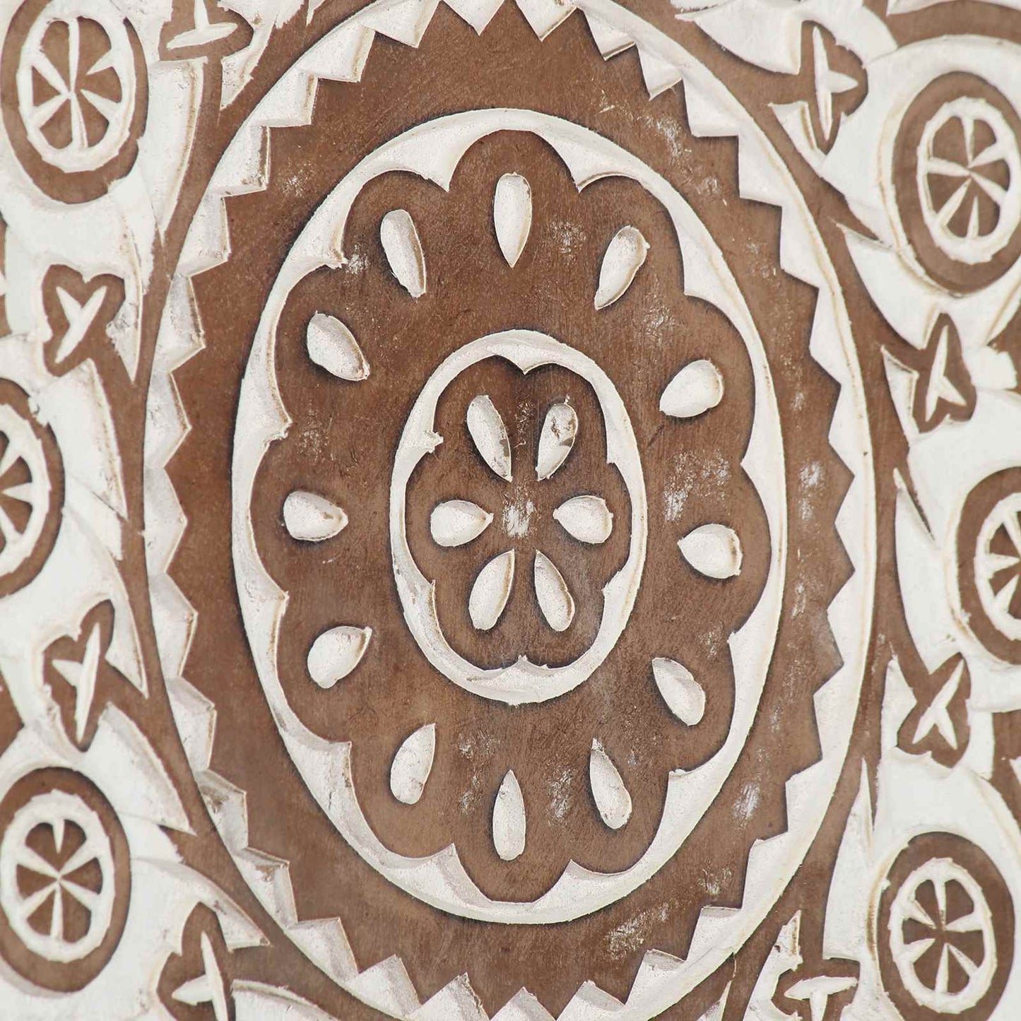 Kunst Decoratie 2 pcs Bruin en wit 40 x 40 x 1,5 cm