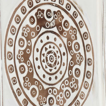 Kunst Decoratie 2 pcs Bruin en wit 40 x 40 x 1,5 cm