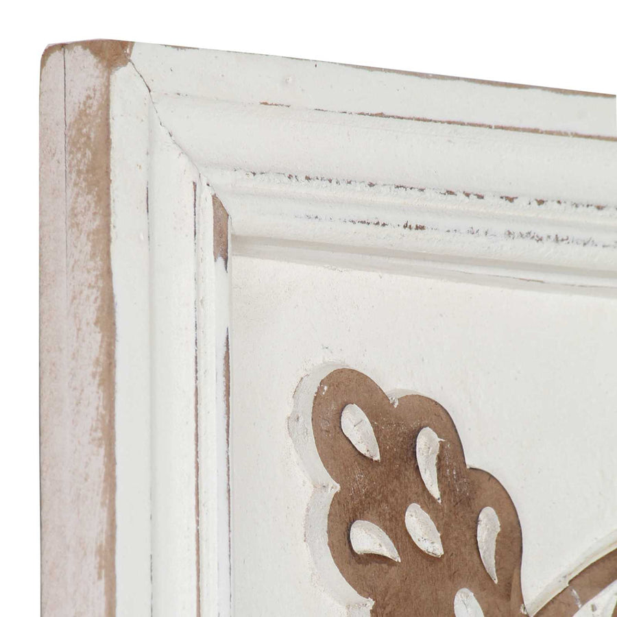 Kunst Decoratie 2 pcs Bruin en wit 40 x 40 x 1,5 cm