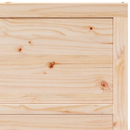 Schuifdeur Naturel 100 x 2,5 x 208 cm Massief grenenhout