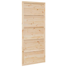 Schuifdeur Naturel 100 x 2,5 x 208 cm Massief grenenhout