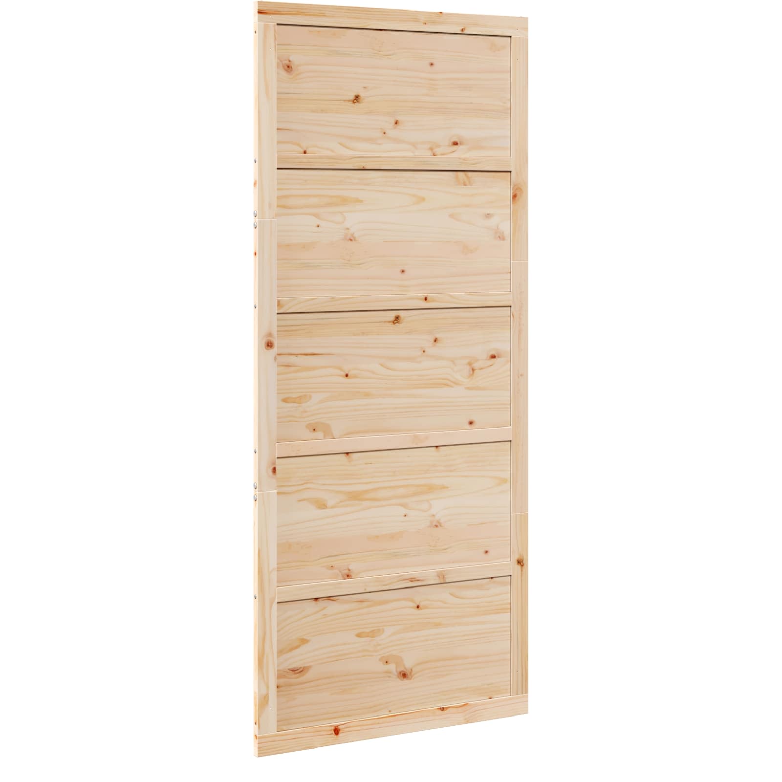 Schuifdeur Naturel 100 x 2,5 x 208 cm Massief grenenhout