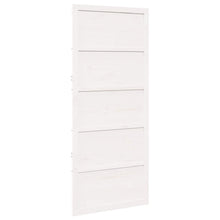 Schuifdeur Wit 100 x 2,5 x 208 cm Massief grenenhout