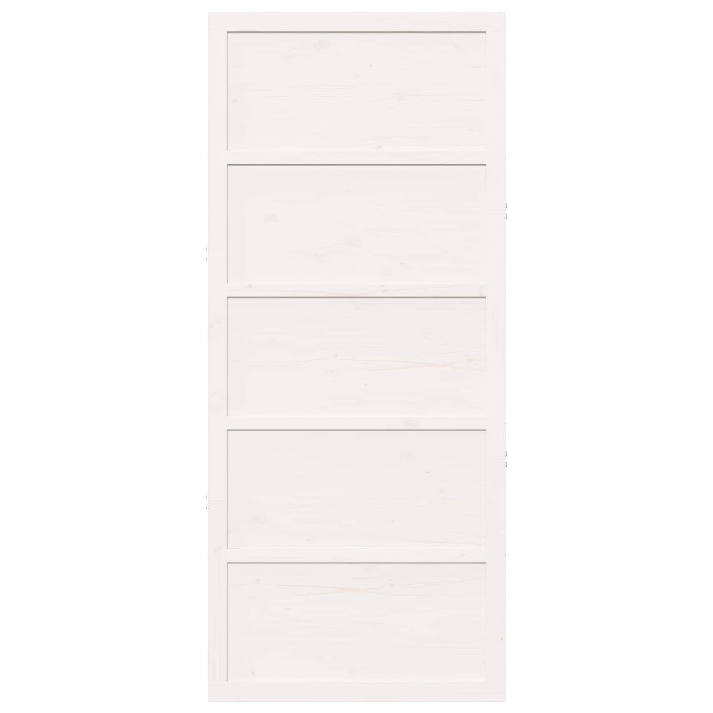 Schuifdeur Wit 100 x 2,5 x 208 cm Massief grenenhout