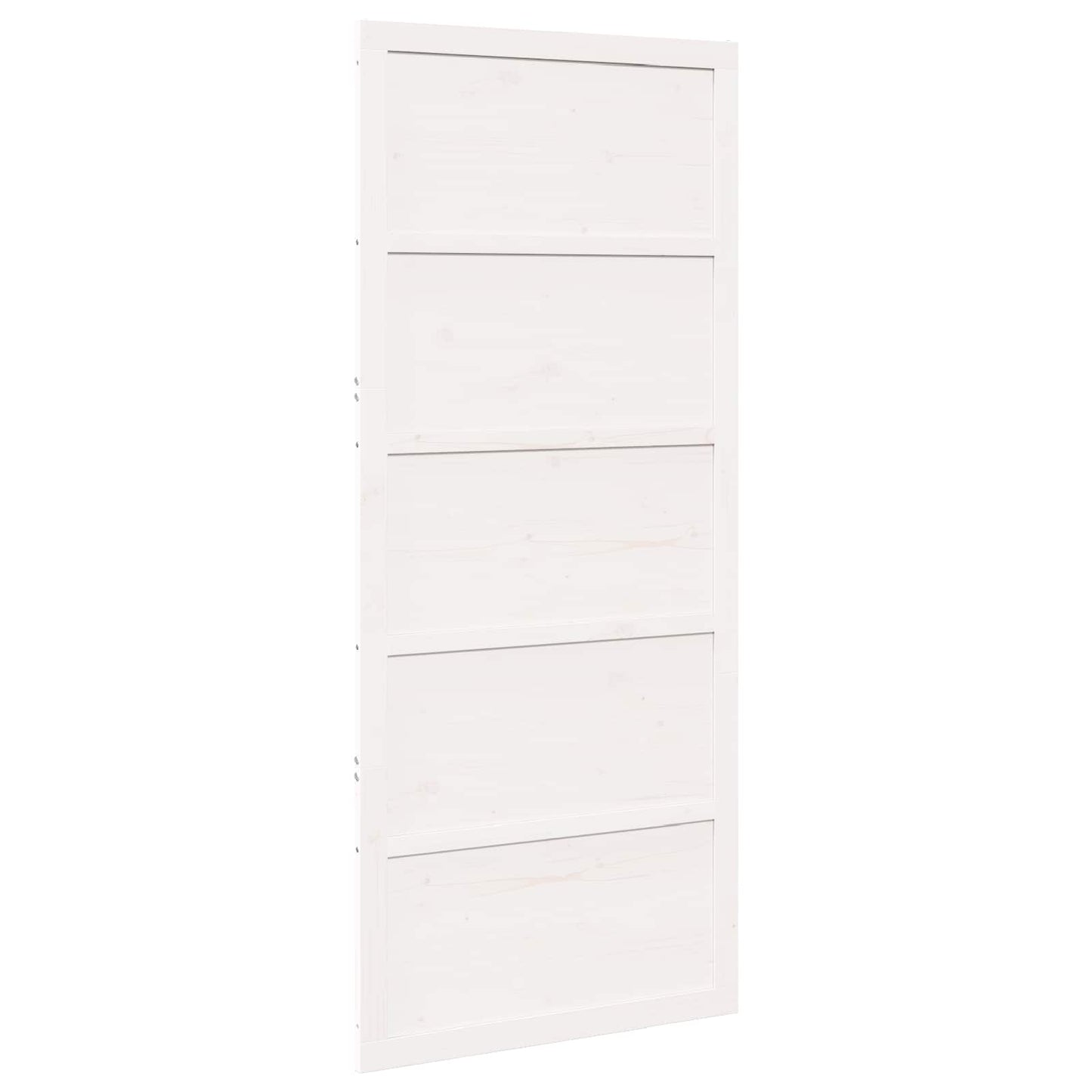 Schuifdeur Wit 90 x 2,5 x 208 cm Massief grenenhout