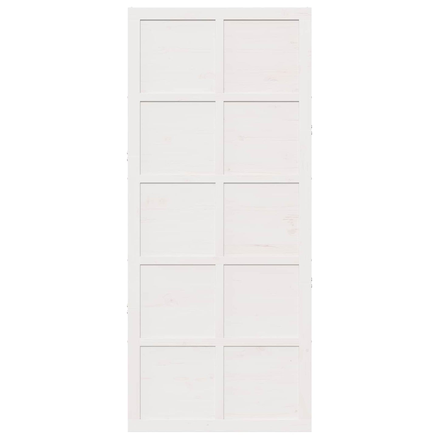 Schuifdeur Wit 100 x 2,5 x 208 cm Massief grenenhout