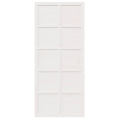 Schuifdeur Wit 100 x 2,5 x 208 cm Massief grenenhout