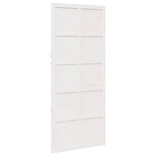 Schuifdeur Wit 90 x 2,5 x 208 cm Massief grenenhout