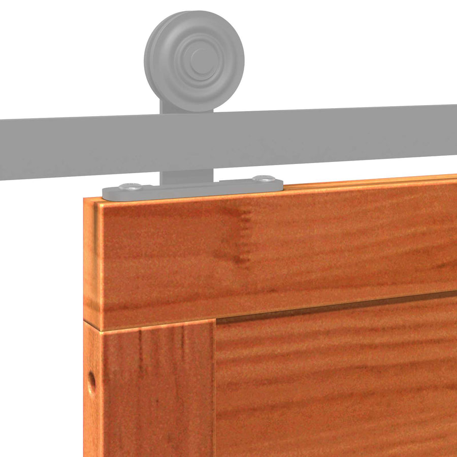 Schuifdeur Wasbruin 90 x 2,5 x 208 cm Massief grenenhout