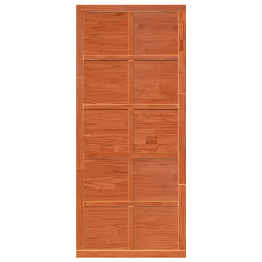 Schuifdeur Wasbruin 80 x 2,5 x 208 cm Massief grenenhout