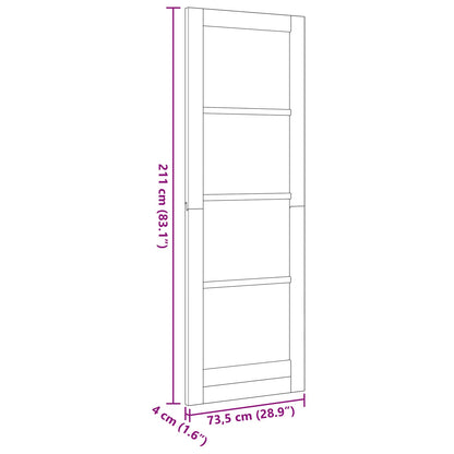 Binnendeur Naturel 73,5 x 211 cm Multiplex