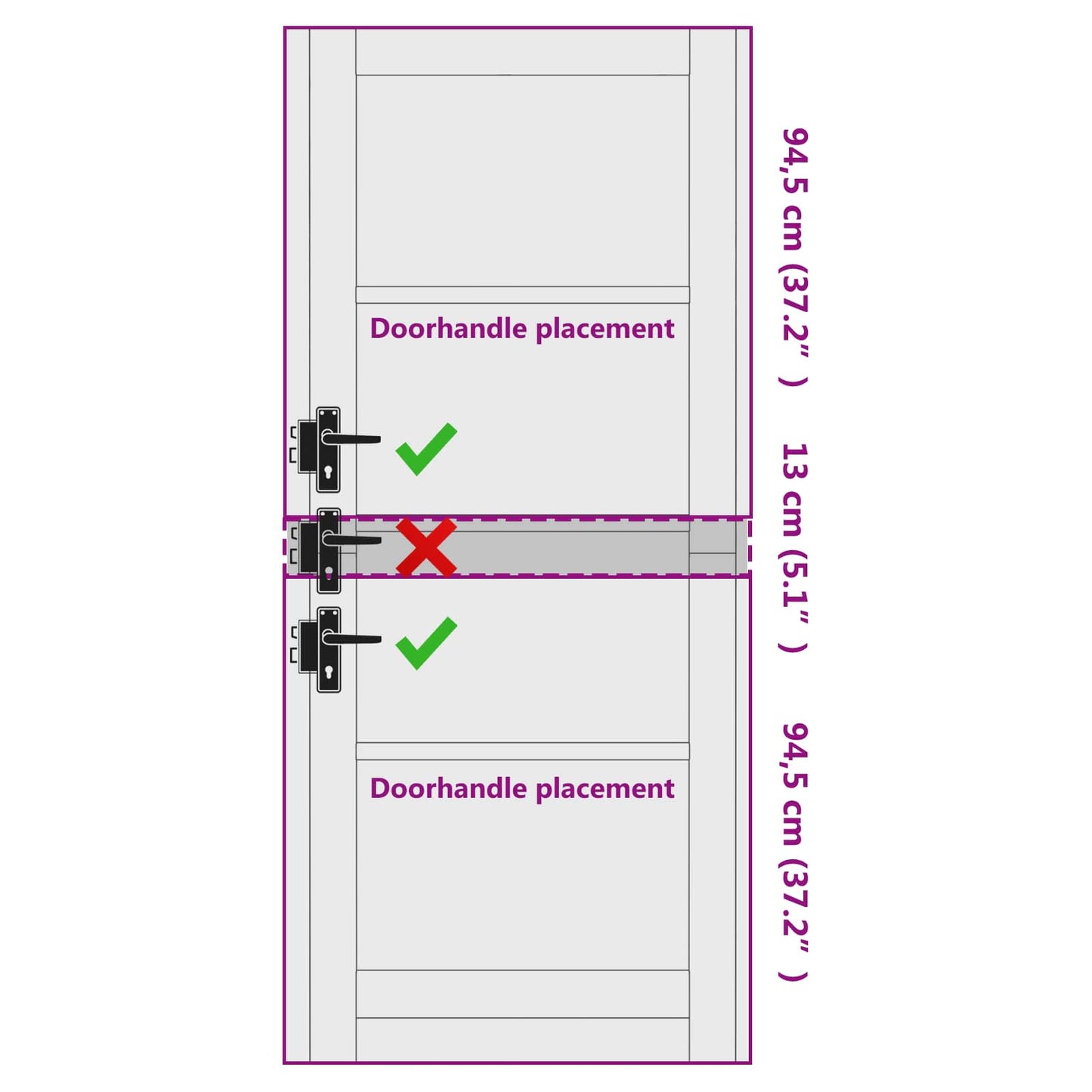 Binnendeur Wit 83 x 202 cm Multiplex