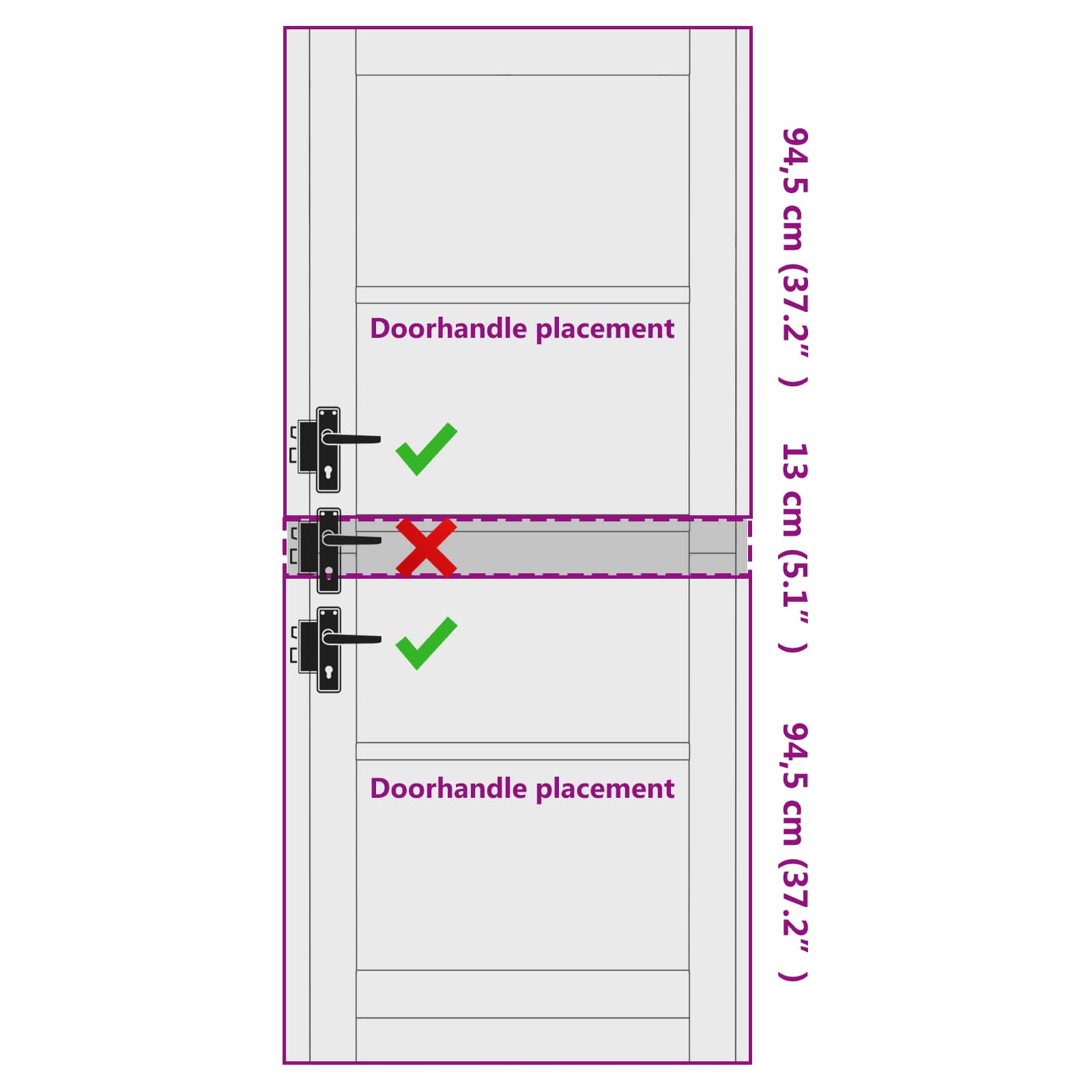 Binnendeur Wit 83 x 202 cm Multiplex