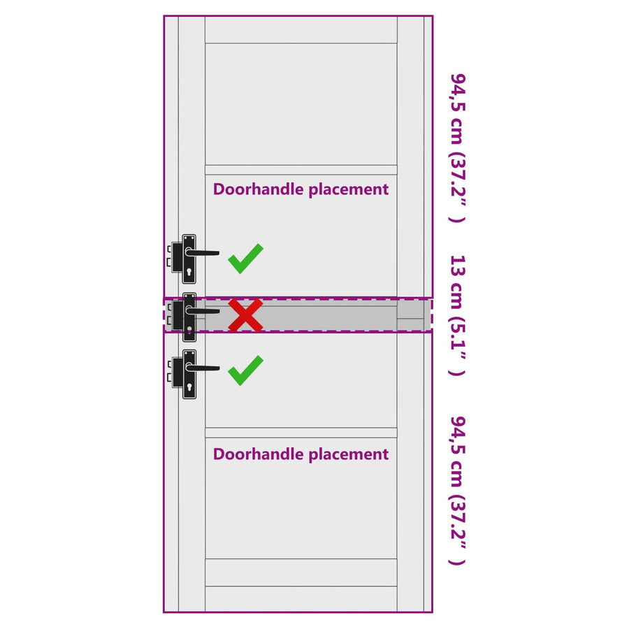 Binnendeur Wit 83 x 202 cm Multiplex
