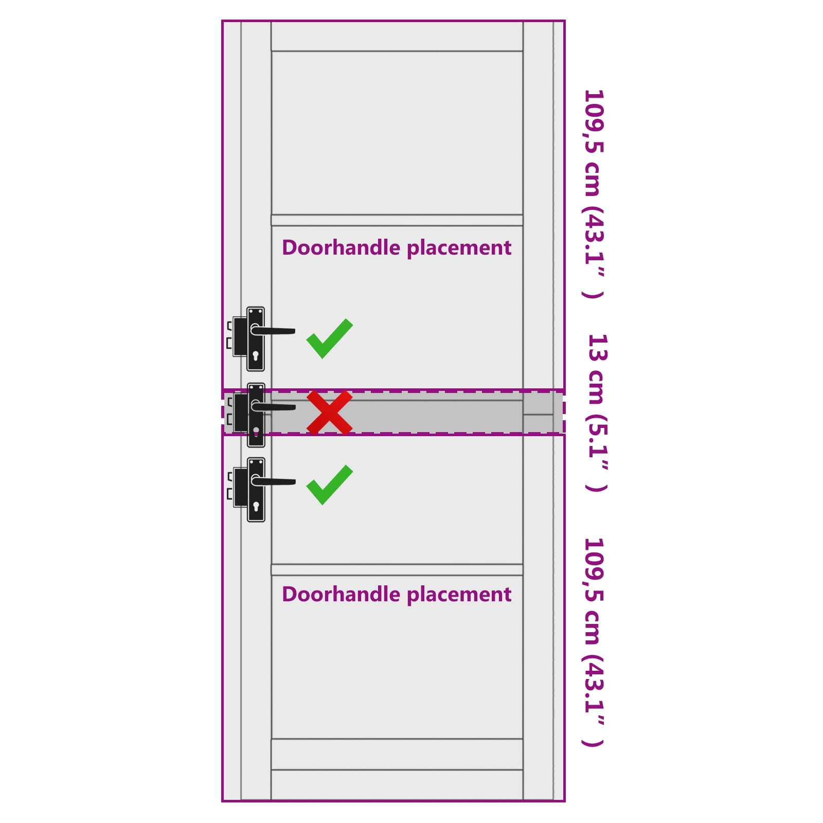 Binnendeur Wit 83 x 232 cm Multiplex