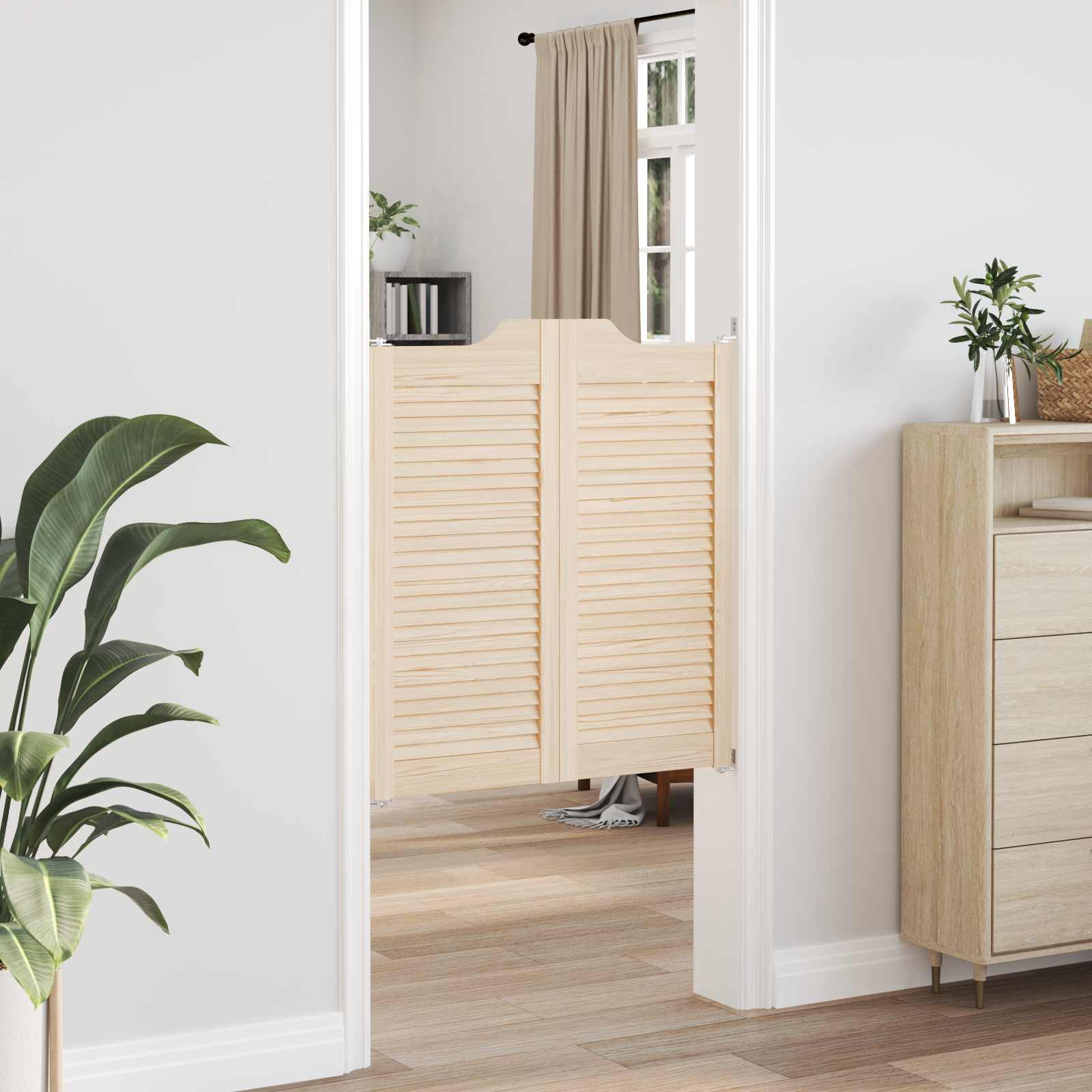Schuifdeuren 2 pcs Naturel Massief grenenhout