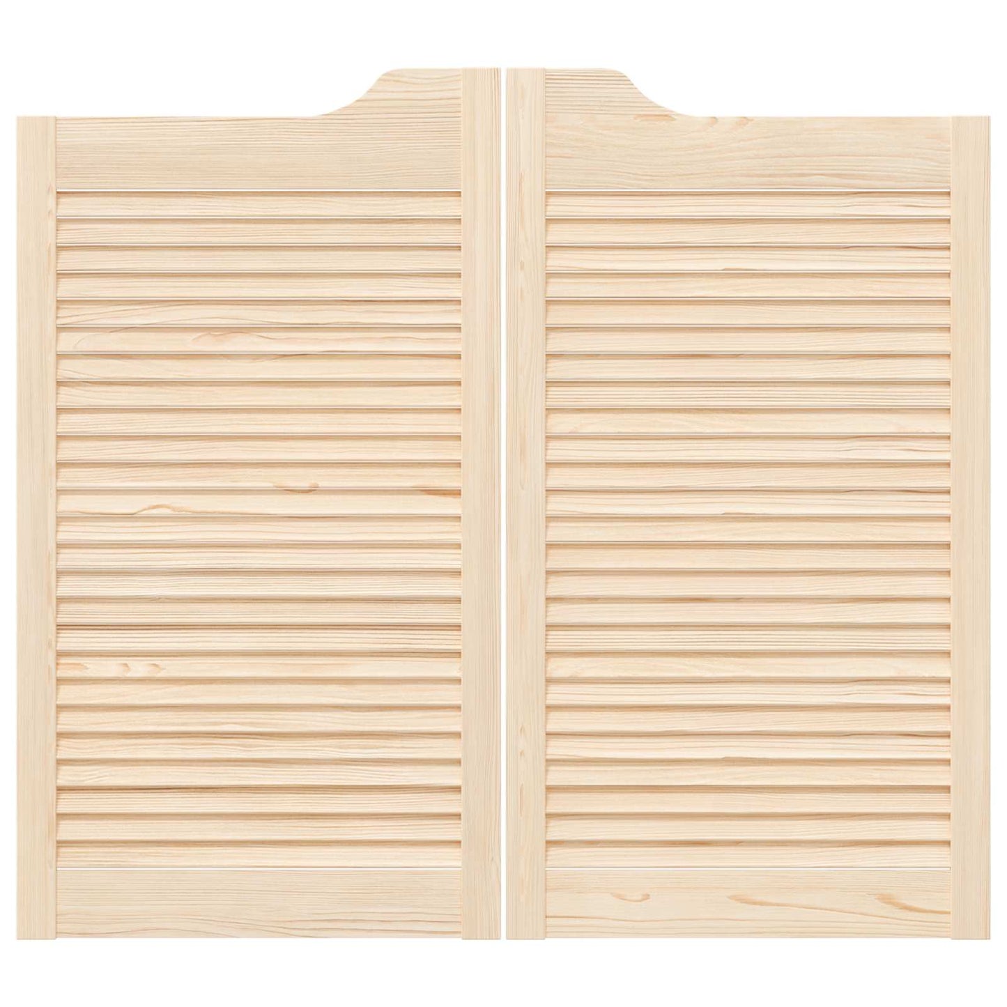 Schuifdeuren 2 pcs Naturel Massief grenenhout