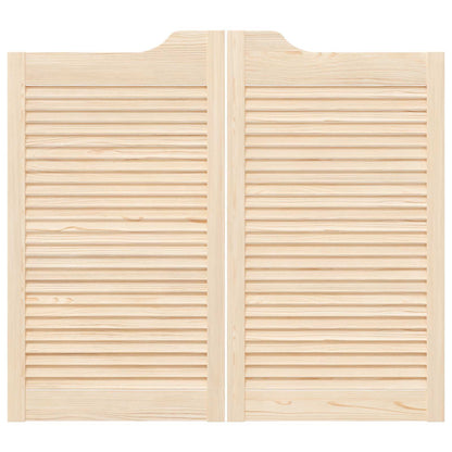 Schuifdeuren 2 pcs Naturel Massief grenenhout