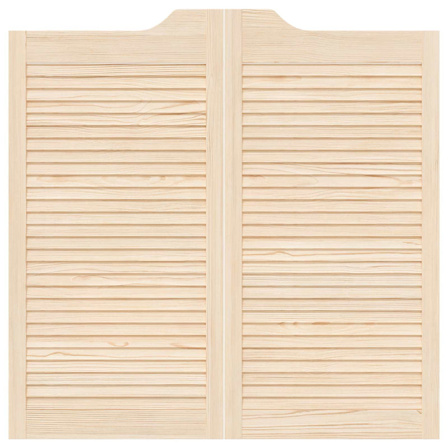 Schuifdeuren 2 pcs Naturel Massief grenenhout