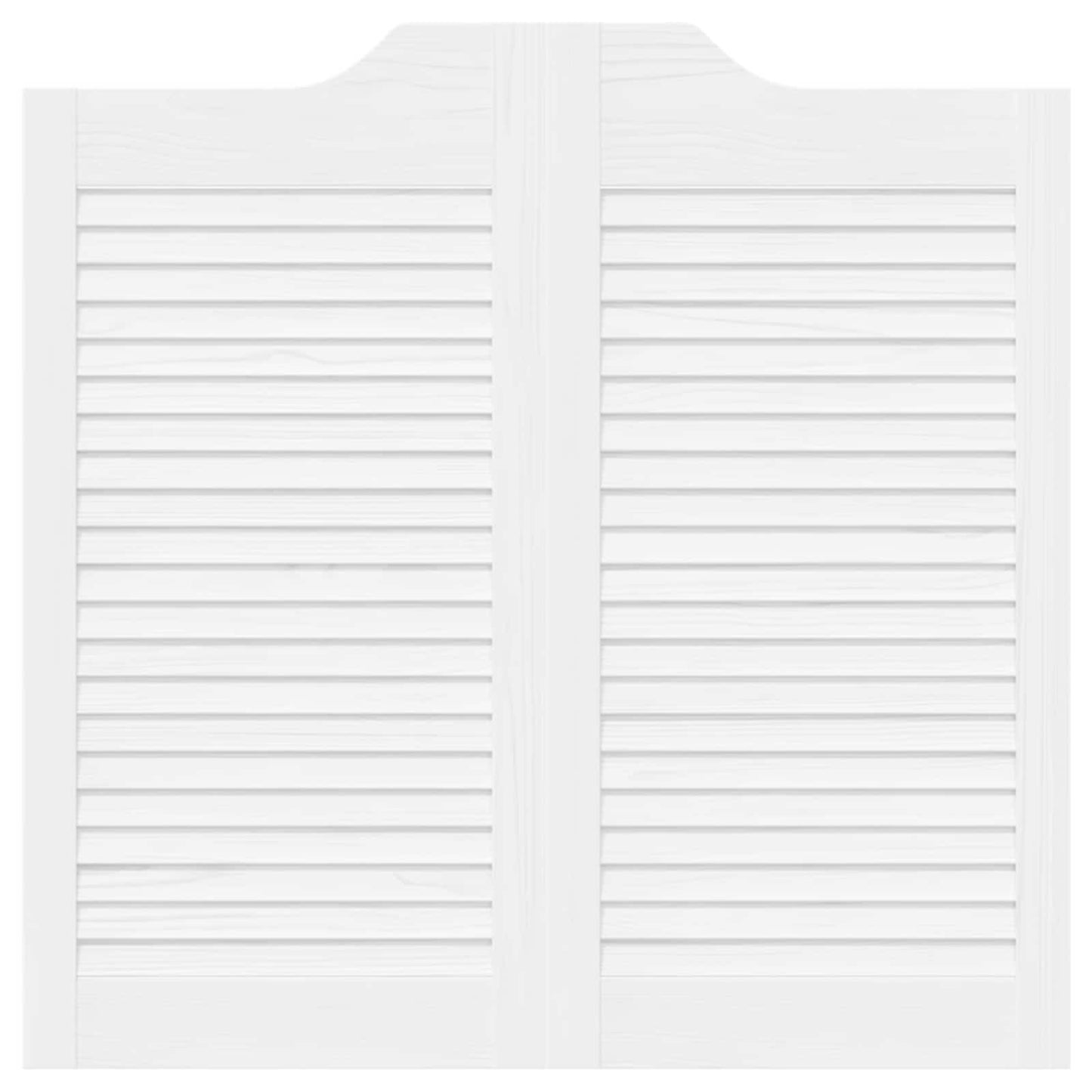 Schuifdeuren 2 pcs Wit Massief grenenhout