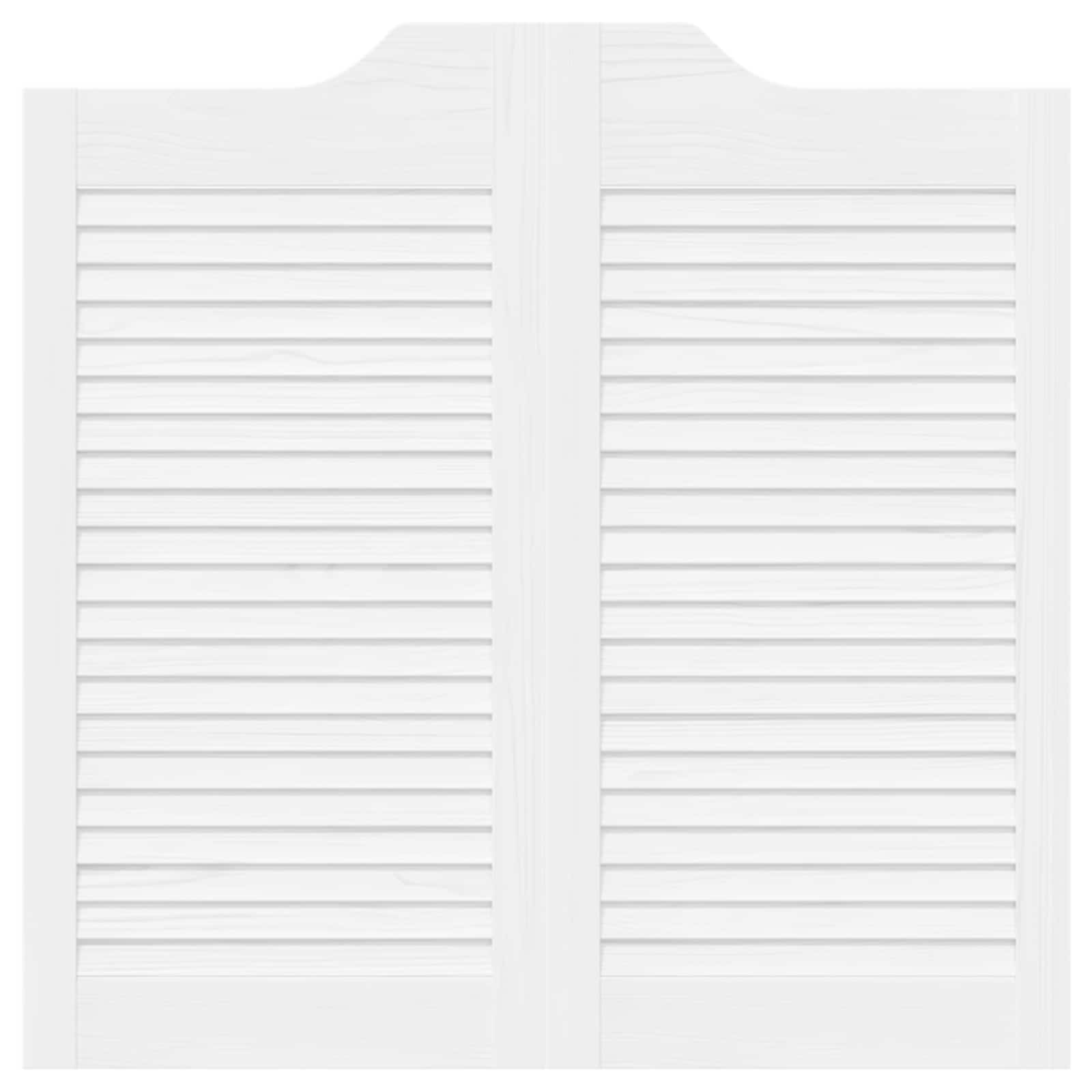 Schuifdeuren 2 pcs Wit Massief grenenhout