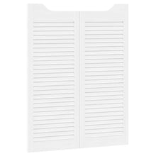 Schuifdeuren 2 pcs Wit Massief grenenhout