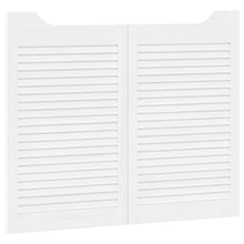 Schuifdeuren 2 pcs Wit Massief grenenhout