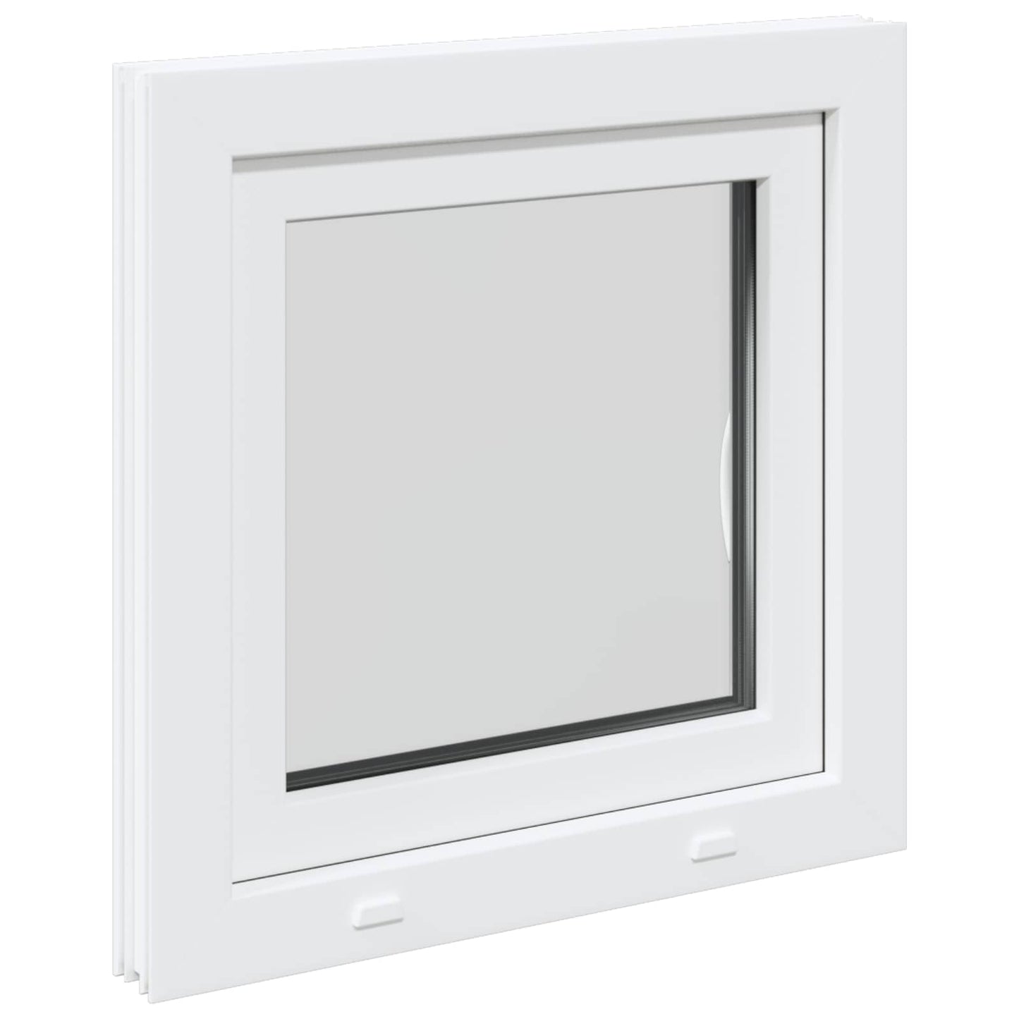 Kelderraam RISOR Wit 50 x 50 cm PVC en glas